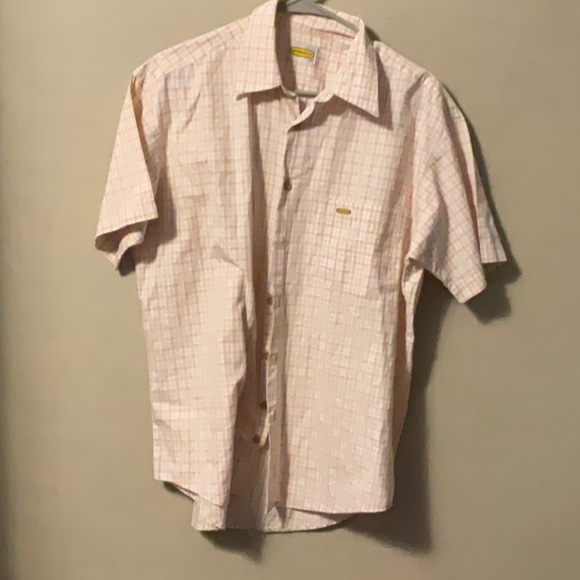 Cream Casual Button Down Shirt with Lightweight Fabric - Picture 1 of 5